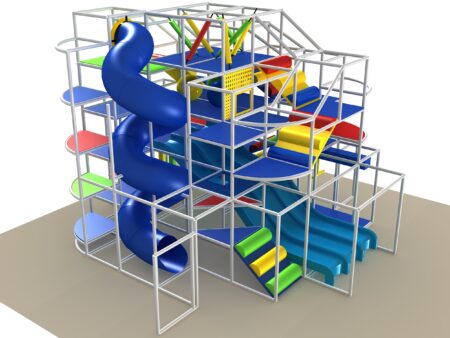 Indoor Playground GPS1341 - 19 ft. H x 26 ft. W x 28 ft.