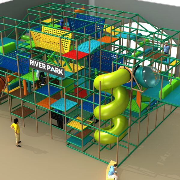 Indoor Playground GPS1223 – 21 ft. H x 28 ft. W x 44 ft.