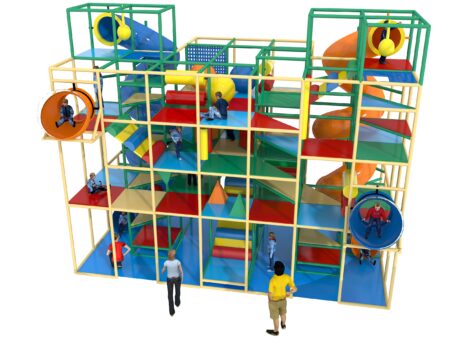 Indoor Playground GPS1204 - 23 ft. H x 16 ft. W x 28 ft.