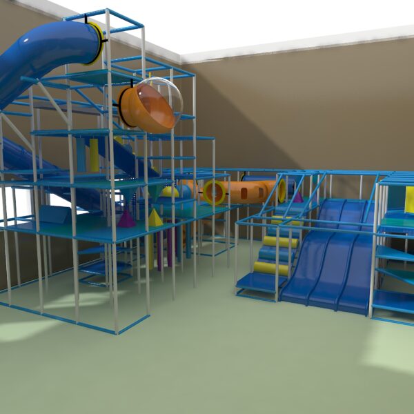 Indoor Playground GPS1218 – 23 ft. H x 36 ft. W x 401440 ft.