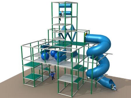 Indoor Playground GPS1279 - 24 ft. H x 12 ft. W x 24 ft.