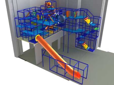 Indoor Playground GPS1385 - 27 ft. H x 30 ft. W x 36 ft.