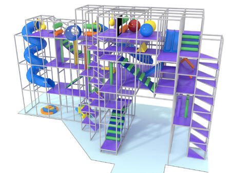 Indoor Playground GPS1300 - 32 ft. H x 20 ft. W x 52 ft.