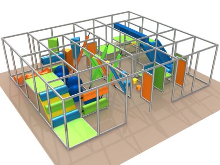 Indoor Playground GPS1336 - 6 ft. H x 20 ft. W x 24 ft.