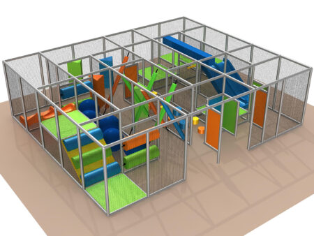 Indoor Playground GPS1336 - 7 ft. H x 24 ft. W x 20 ft.