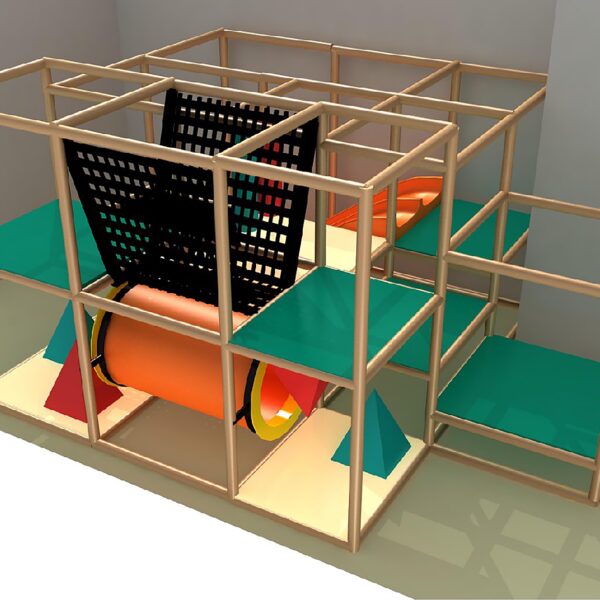 Indoor Playground GPS1274 – 8 ft. H x 15 ft. W x 12 ft.