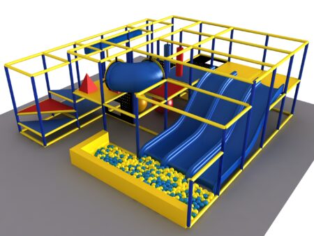 Indoor Playground GPS 1228 - 20ft. H x 8ft. W x 20ft. L