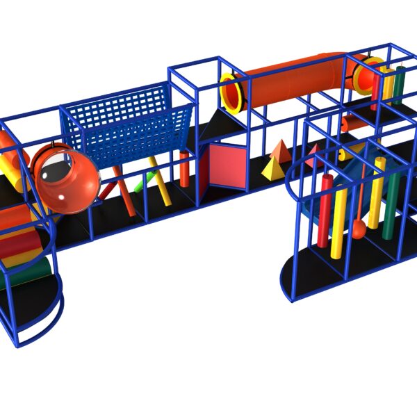 Indoor Playground GPS1335 – 9 ft. H x 16 ft. W x 32 ft.