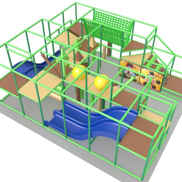 Indoor Playground GPS1272 – 9 ft. H x 20 ft. W x 25 ft.