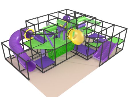 Indoor Playground GPS1343 - 9 ft. H x 20 ft. W x 28 ft.