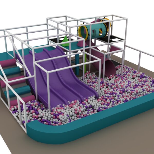 Indoor Playground GPS1226 – 9 ft. H x 22 ft. W x 24 ft.
