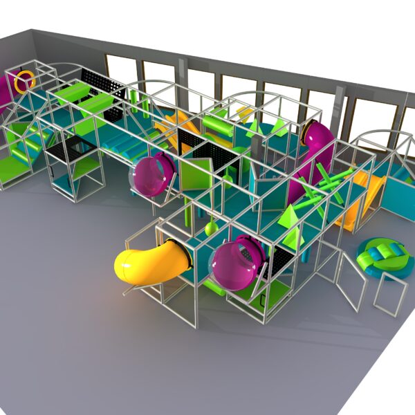 Indoor Playground GPS1220 – 9 ft. H x 33 ft. W x 53 ft.
