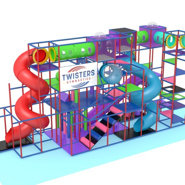 Indoor Playground GPS1363 – 10 ft. H x 40 ft. W x 12 ft.