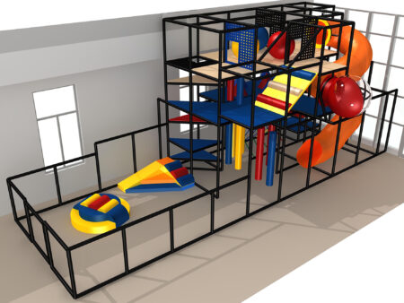 Indoor Playground GPS1345 - 15 ft. H x 36 ft. W x 12 ft.