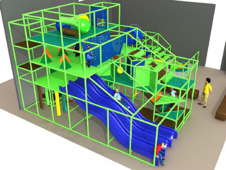 Indoor Playground GPS1344 - 19 ft. H x 28 ft. W x 16 ft.