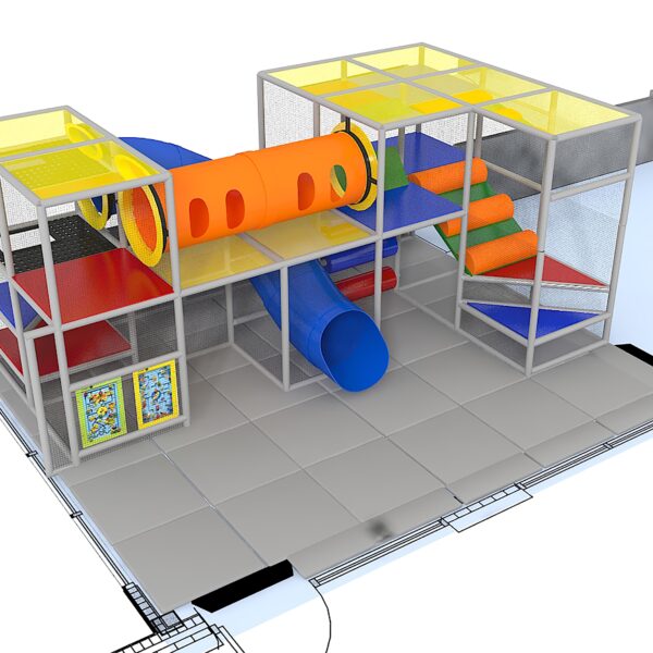 Indoor Playground GPS1278 – 9 ft. H x 20 ft. W x 12 ft.