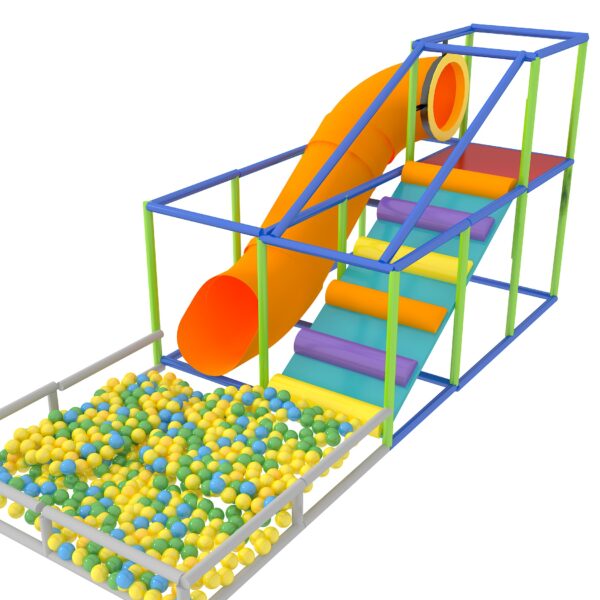 Indoor Playground GPS1354 – 9 ft. H x 8 ft. W x 20 ft.